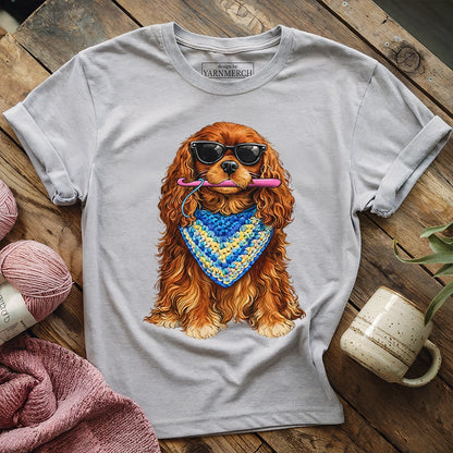 Ruby Cavalier Crocheting T-shirt