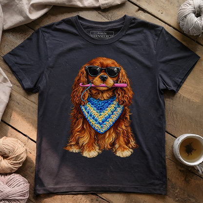 Ruby Cavalier Crocheting T-shirt