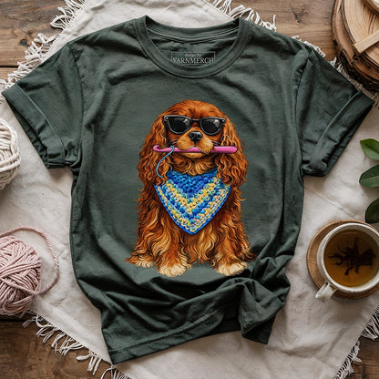 Ruby Cavalier Crocheting T-shirt