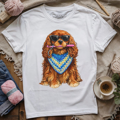 Ruby Cavalier Crocheting T-shirt