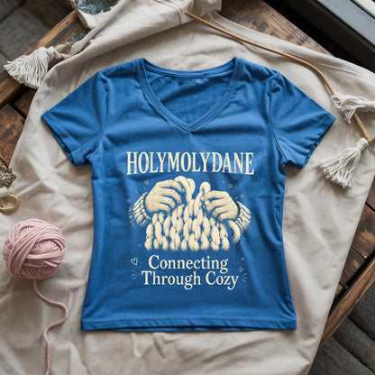 Connecting Through Cozy Lady V-neck