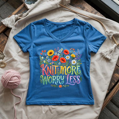 Knit More & More Lady V-neck