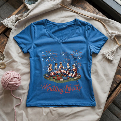 Knitting Liberty Lady V-neck