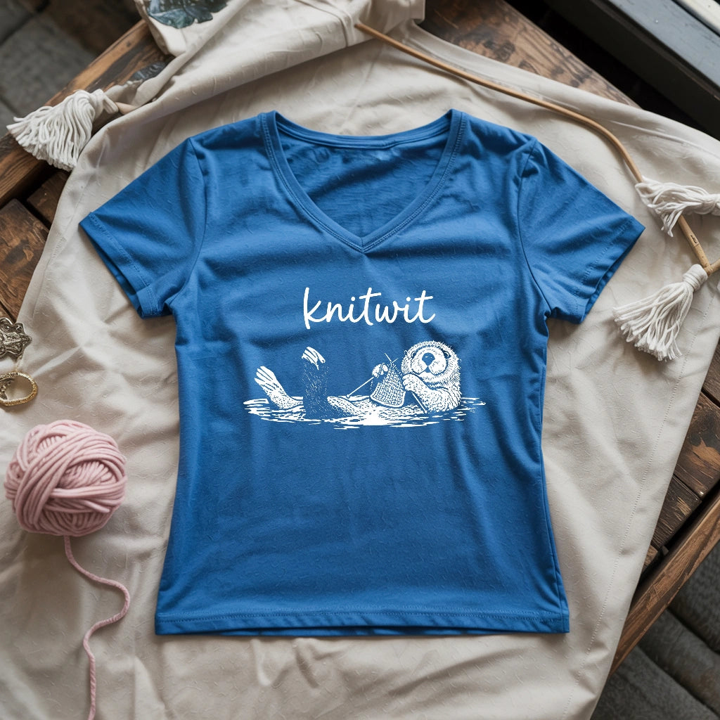 Knitwit Lady V-neck