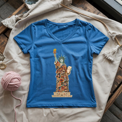 Liberty Covered In Granny Square Lady V-neck