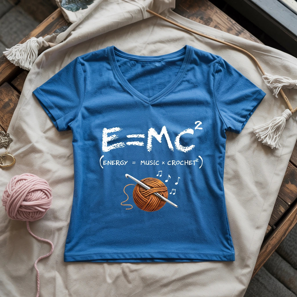 Music x Crochet Lady V-neck