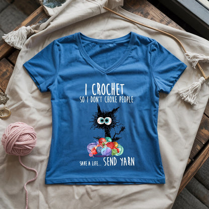 Send Yarn Lady V-neck
