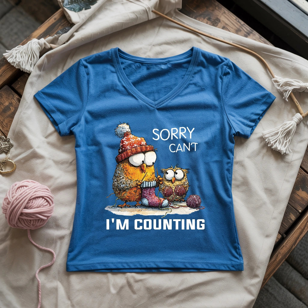 Sorry Cant Lady V-neck