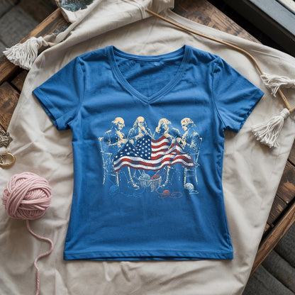 The Founding Knitters America Lady V-neck