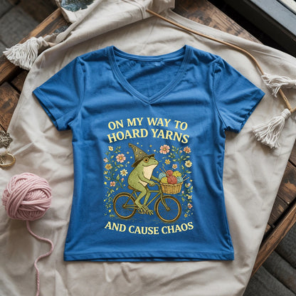 Way To Hoard Yarns Lady V-neck