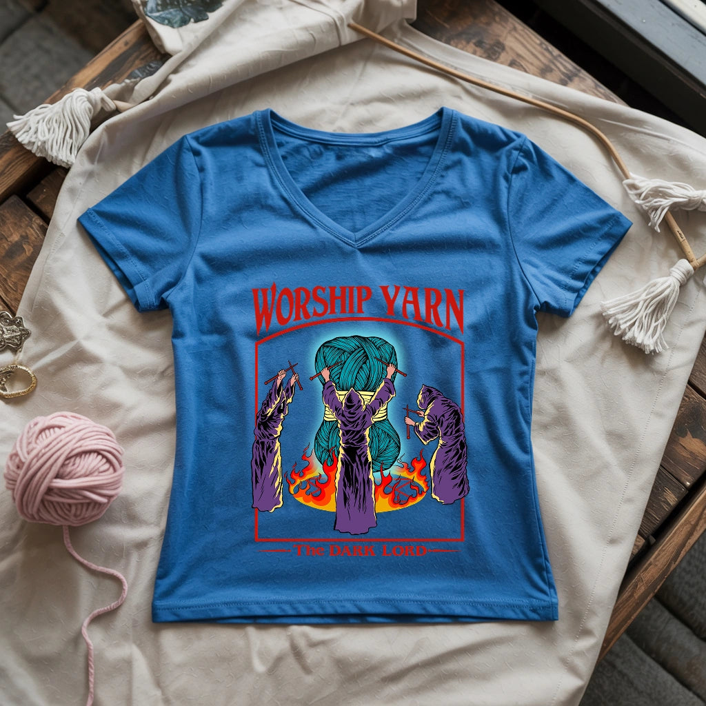 Worship Yarn Lady V-neck