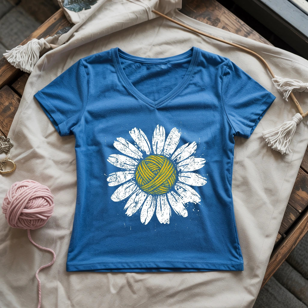Yarn Daisy Lady V-neck