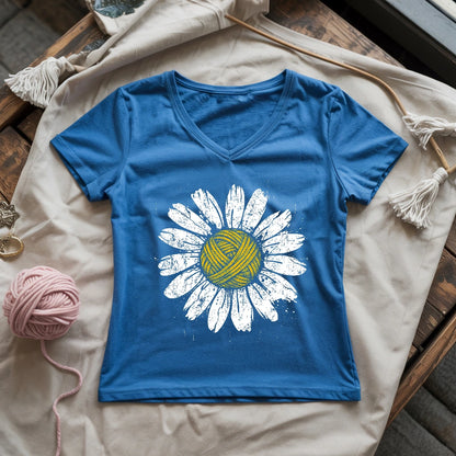 Yarn Daisy Lady V-neck