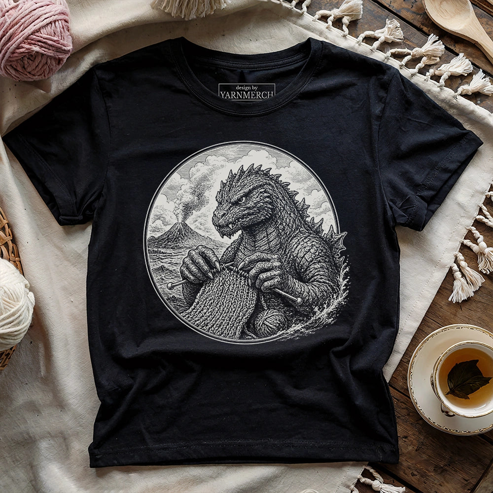 Sea Monster Knitting T-shirt