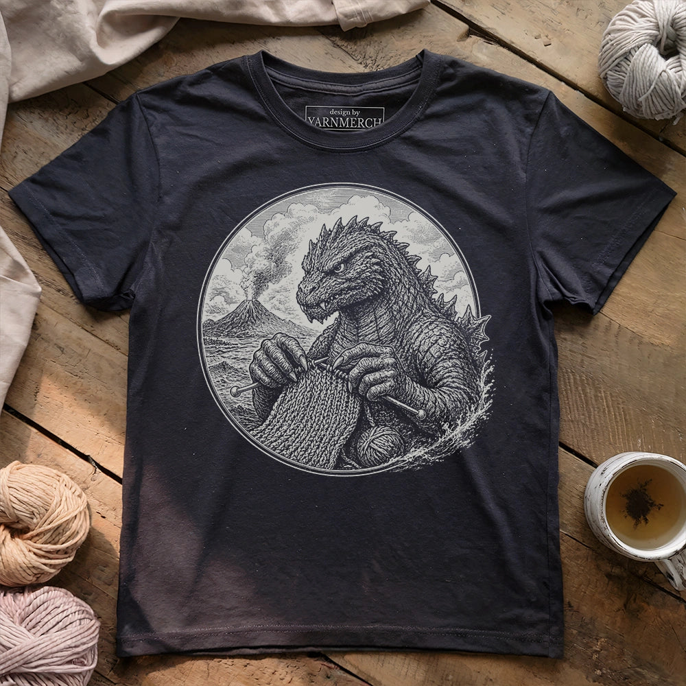 Sea Monster Knitting T-shirt