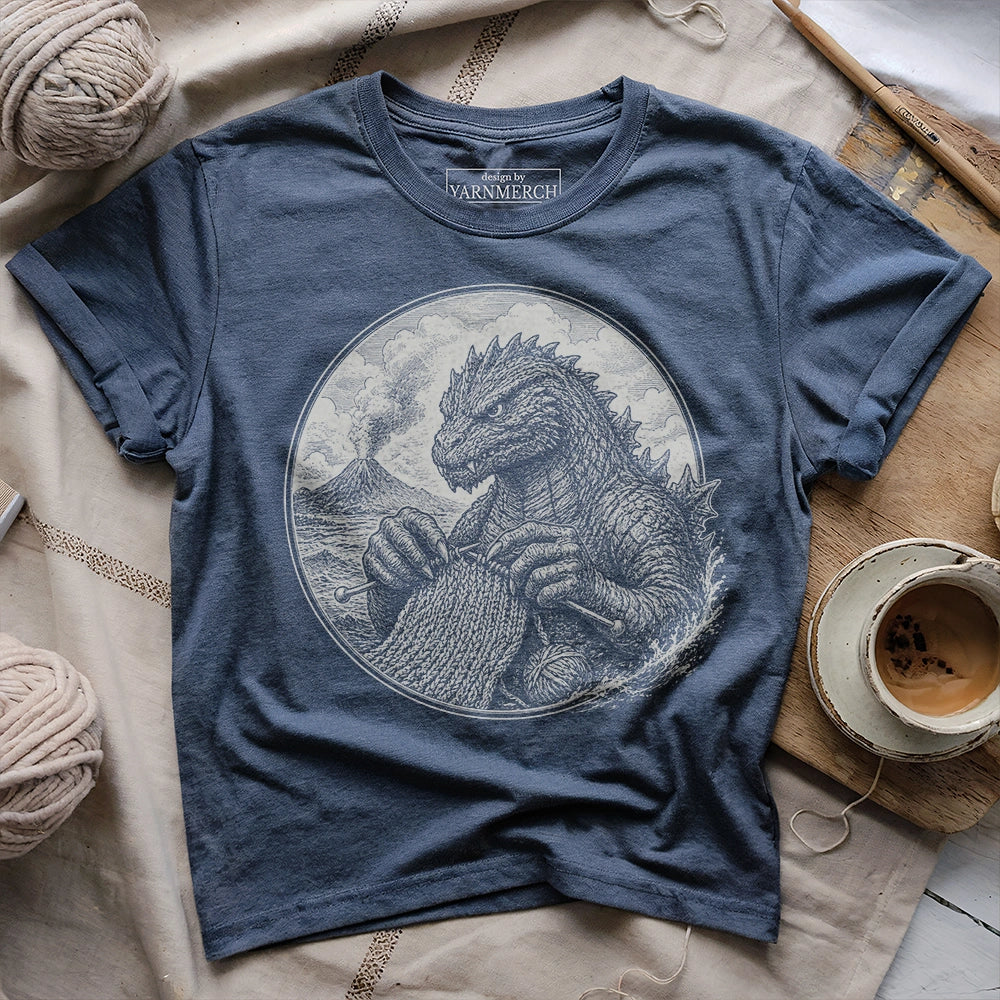 Sea Monster Knitting T-shirt