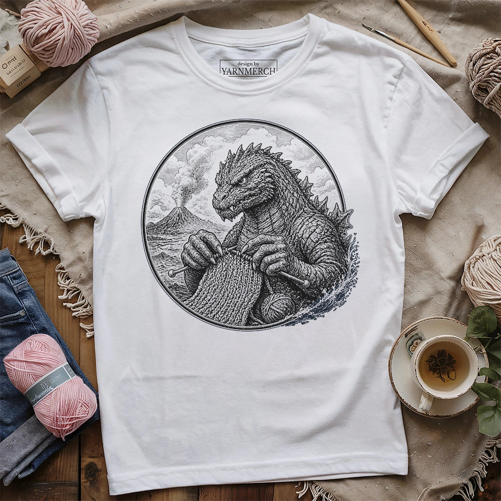 Sea Monster Knitting T-shirt