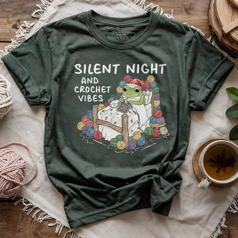 Silent Night and Crochet Vibes T-shirt