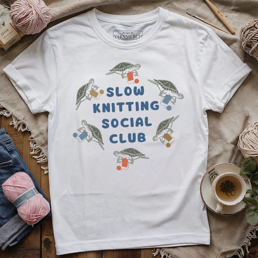 Slow Knitting Social Club T-shirt