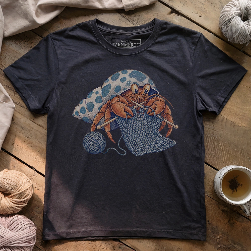 The Knitting Hermit Crab T-shirt