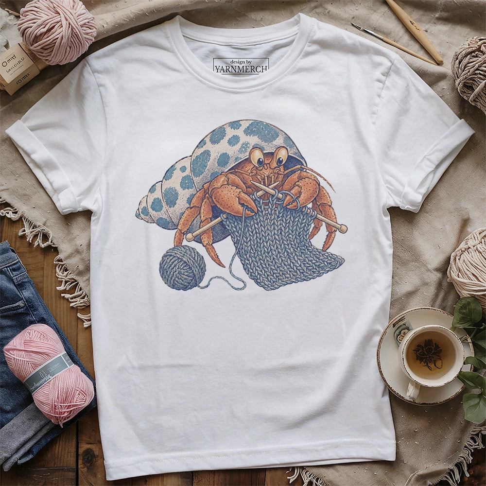 The Knitting Hermit Crab T-shirt