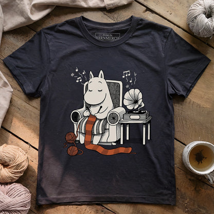 The Gentle Hippo Knitter T-shirt