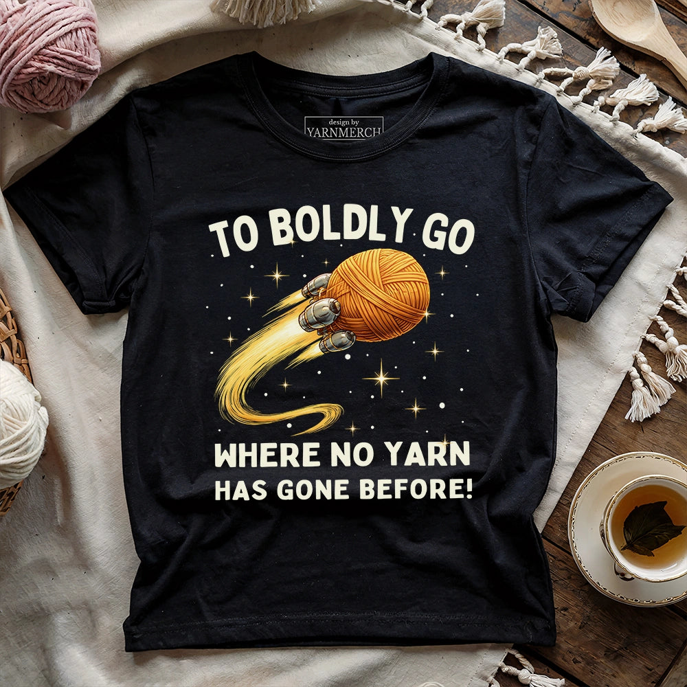 To Boldly Yarn T-shirt