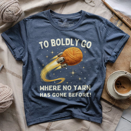 To Boldly Yarn T-shirt