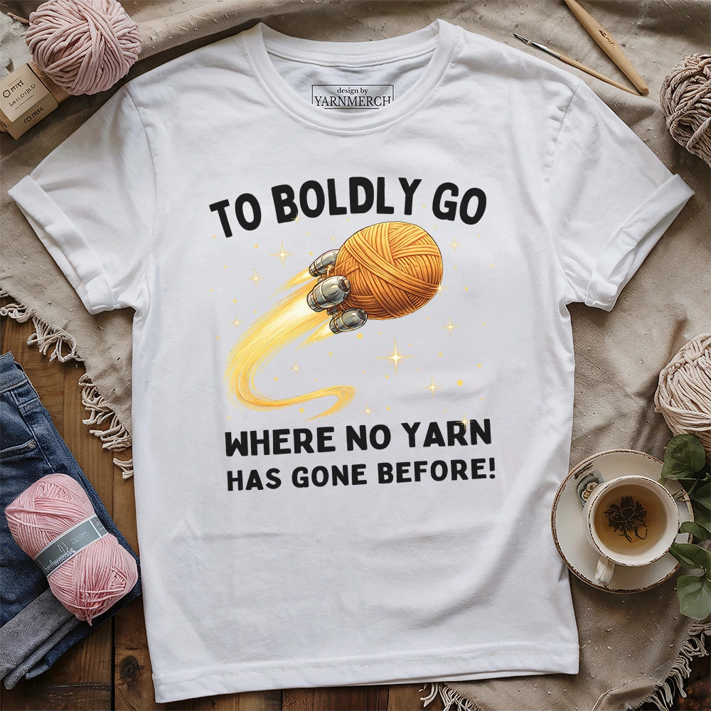 To Boldly Yarn T-shirt