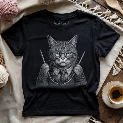 Vintage Circular Needle Cat T-shirt