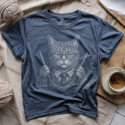 Vintage Circular Needle Cat T-shirt
