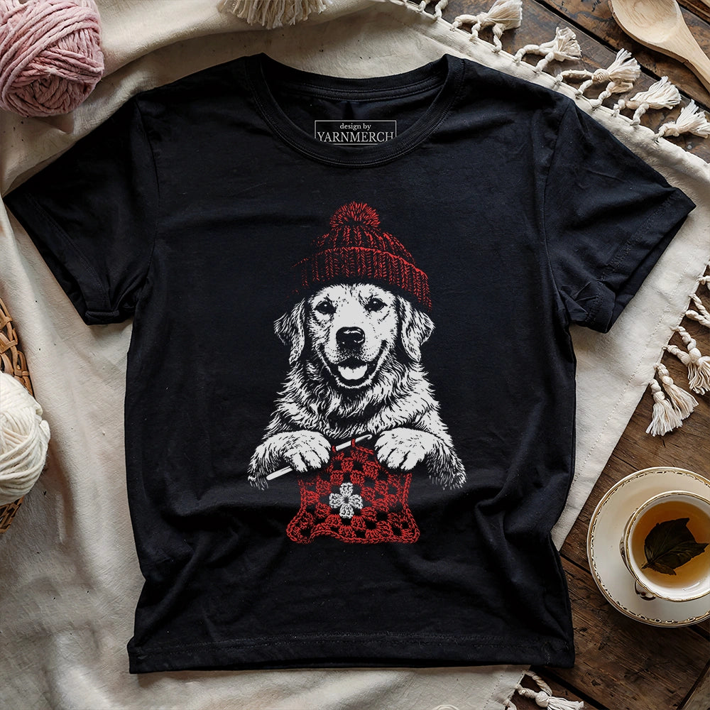 Vintage Golden Crocheting T-shirt