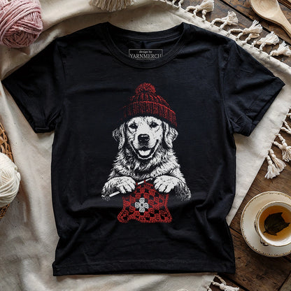 Vintage Golden Crocheting T-shirt