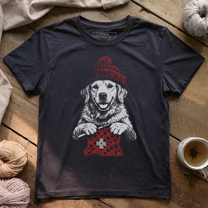 Vintage Golden Crocheting T-shirt