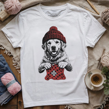 Vintage Golden Crocheting T-shirt