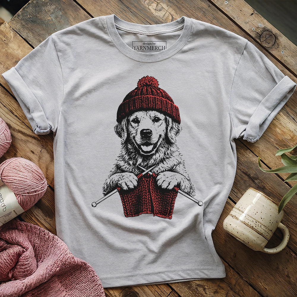 Vintage Golden Knitting T-shirt