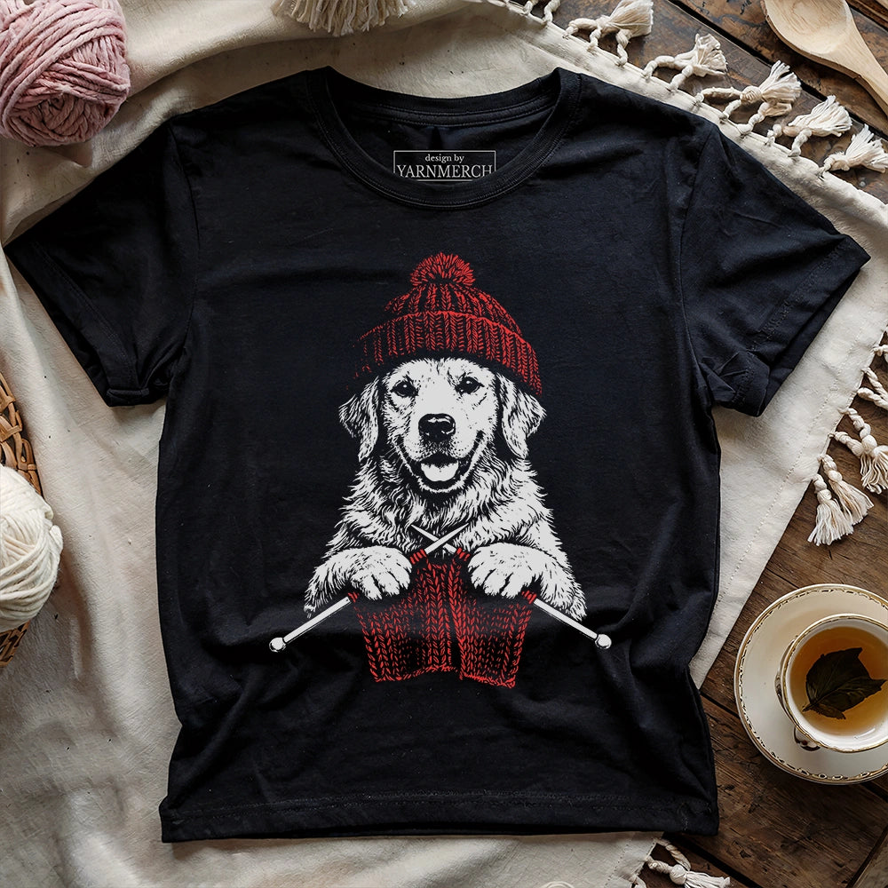 Vintage Golden Knitting T-shirt