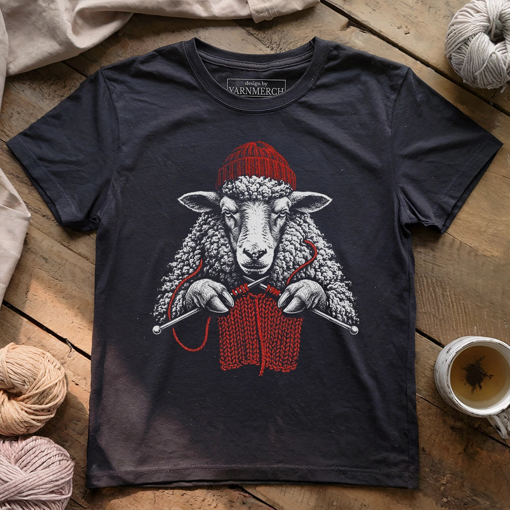 Vintage Knitting Sheep T-shirt