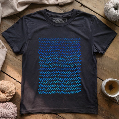 Watercolor knitting pattern T-shirt