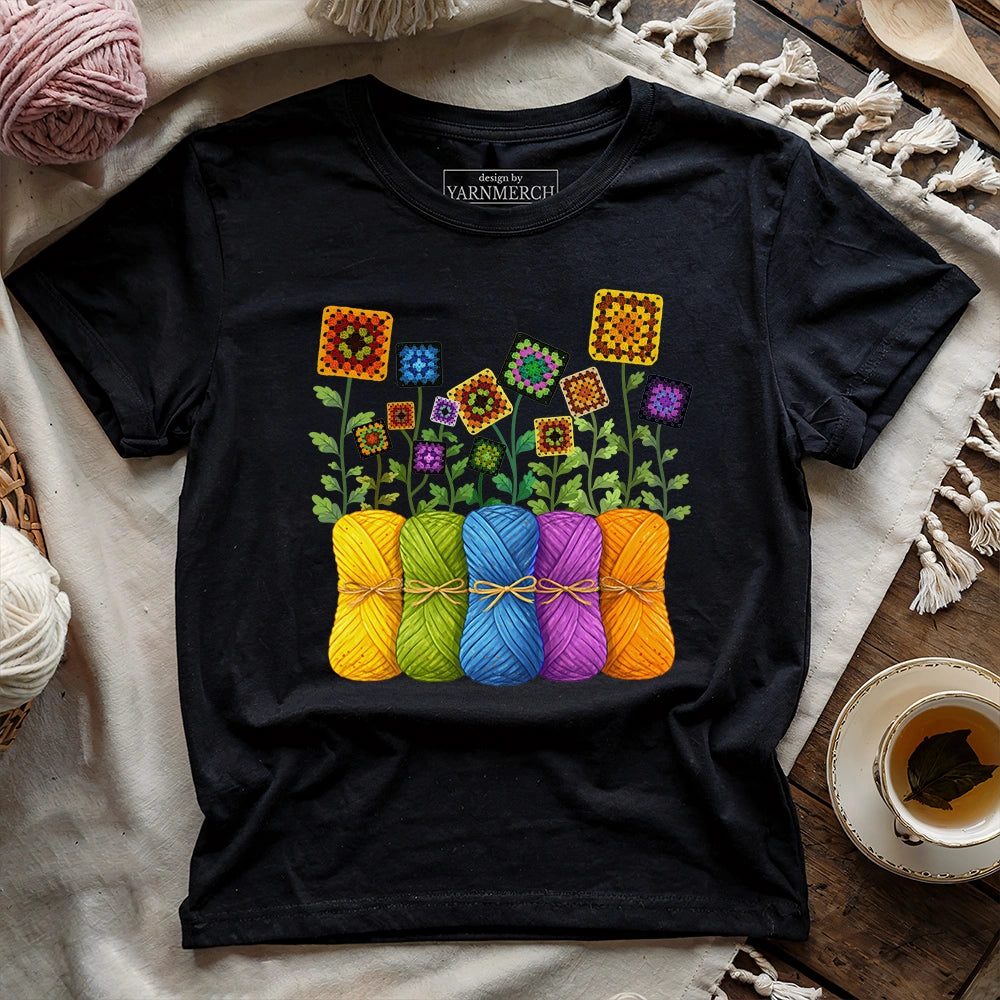 Where Granny Squares Bloom T-shirt