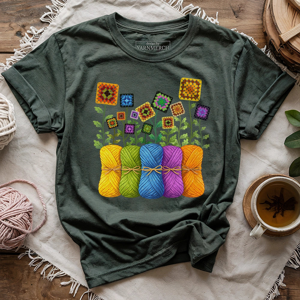 Where Granny Squares Bloom T-shirt