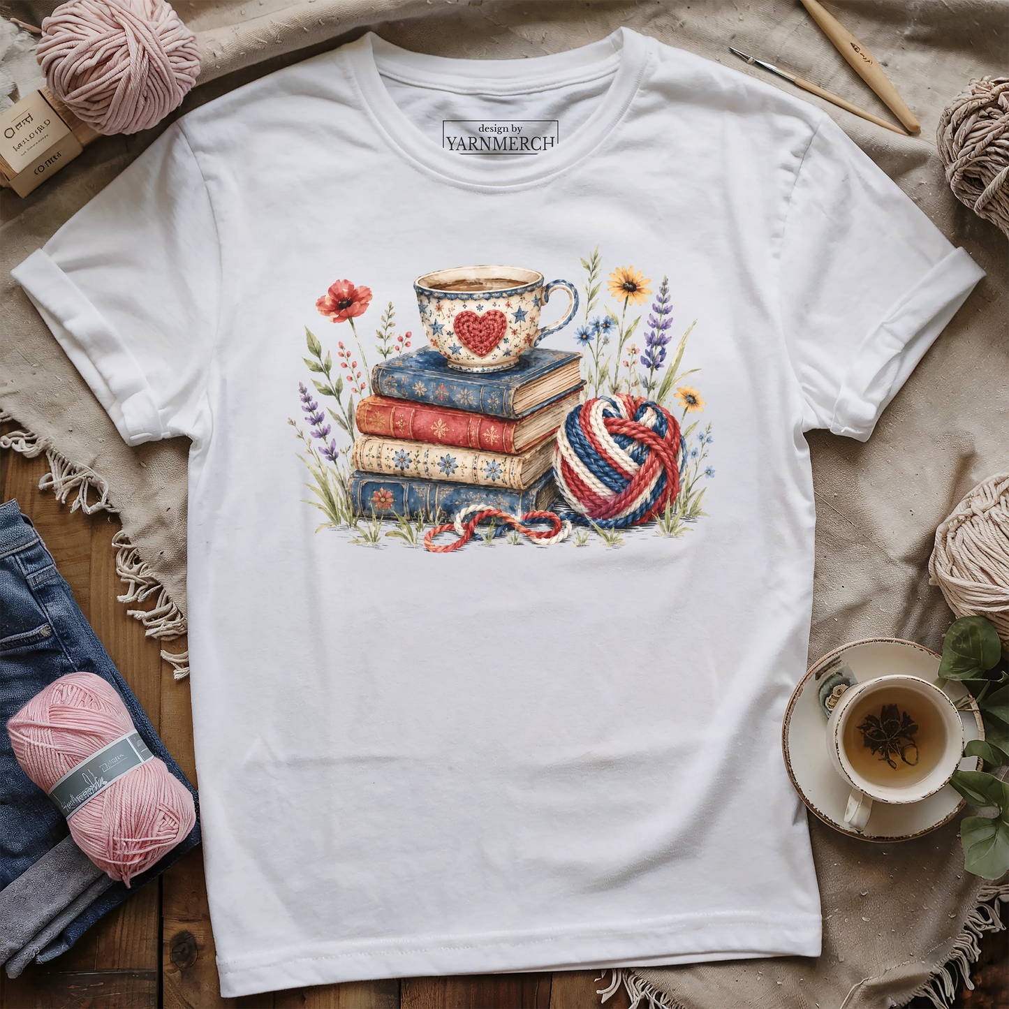 Books, Cafe & Skeins T-shirt