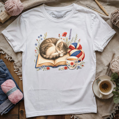 Cat, Yarn & America T-shirt