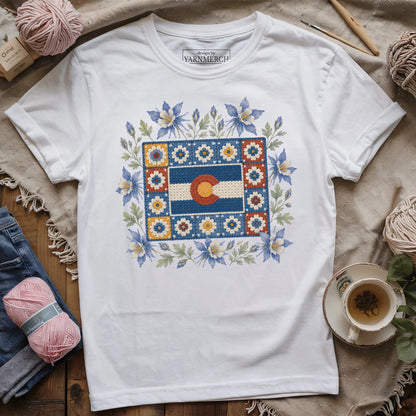 Colorado In Granny Squares T-shirt