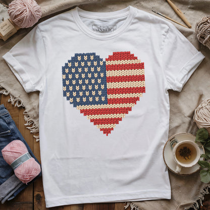 I Knit My Love For USA T-shirt