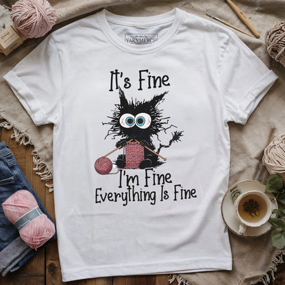 I'm Fine, Let Me Just Knit T-shirt