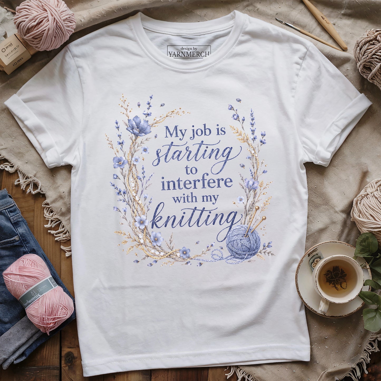 Interfere With My Knitting T-shirt