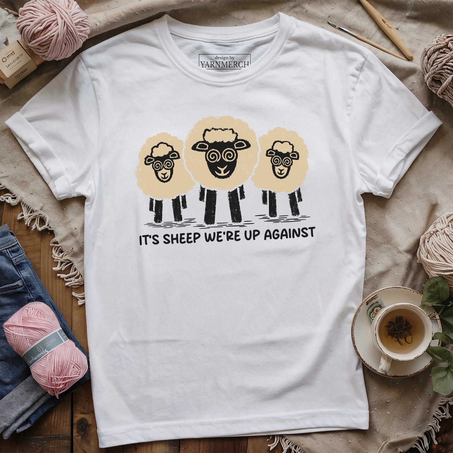 It's Sheep We're Up Against T-shirt
