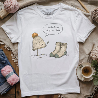 Knit Hat Said To Stocking T-shirt