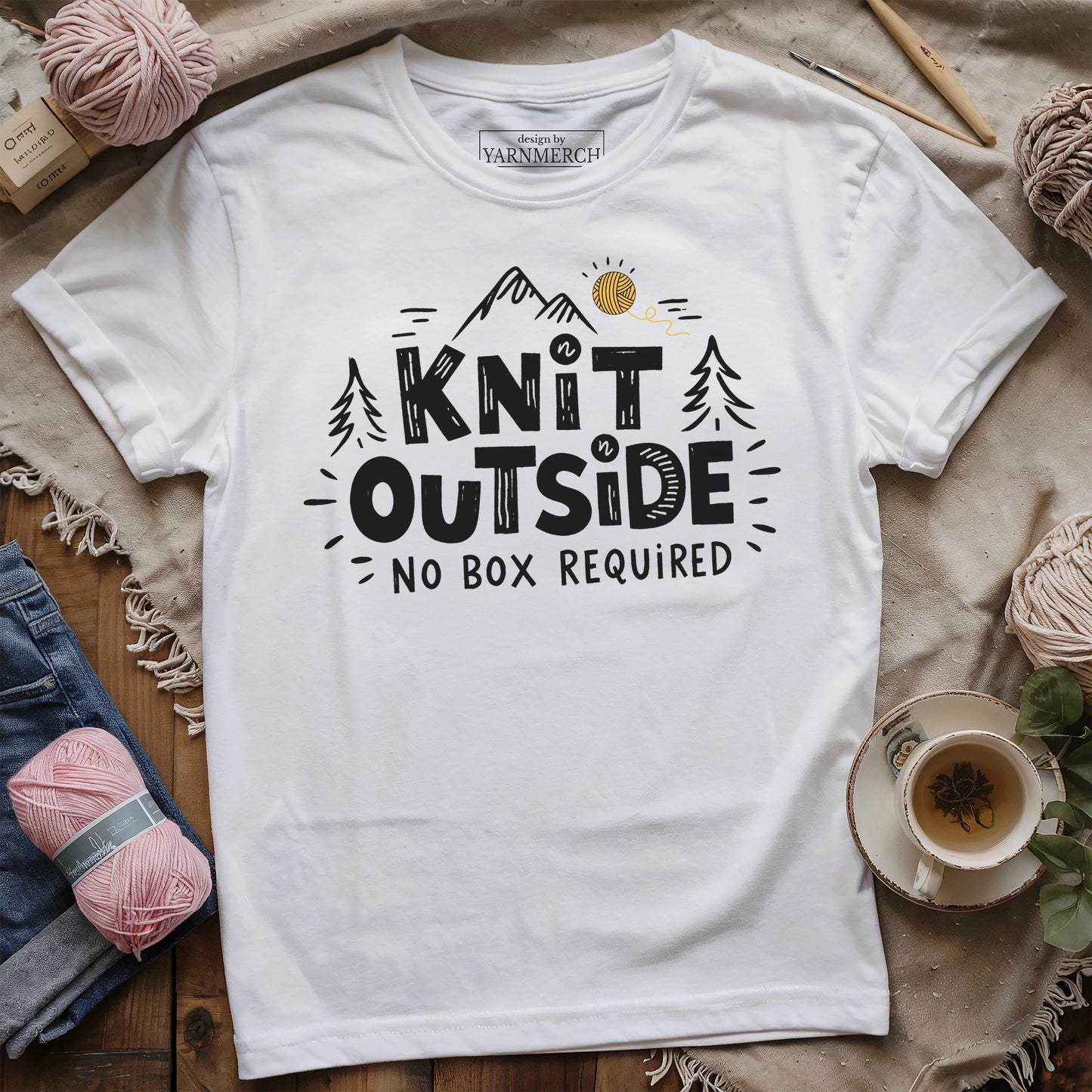 Knit Outside No Box Required T-shirt